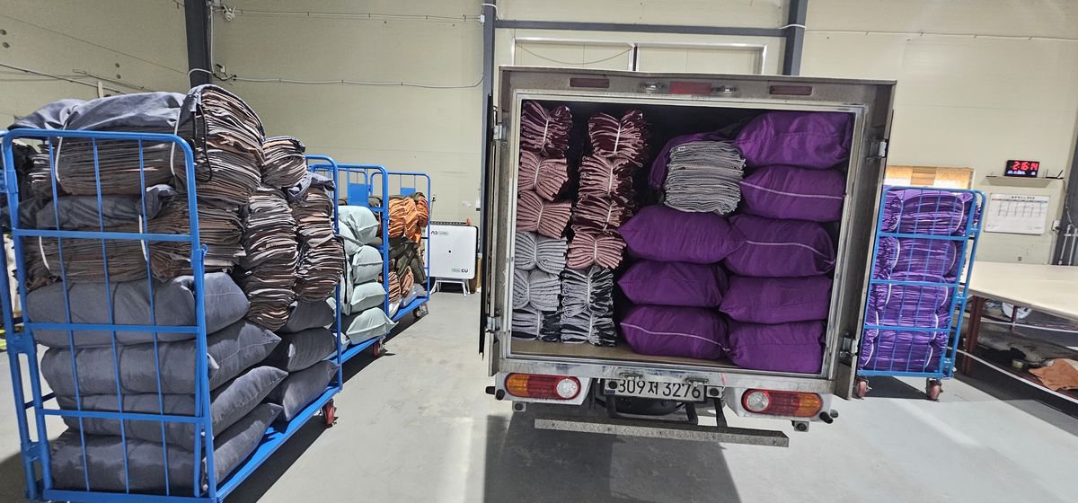 수거·배송 트럭 적재